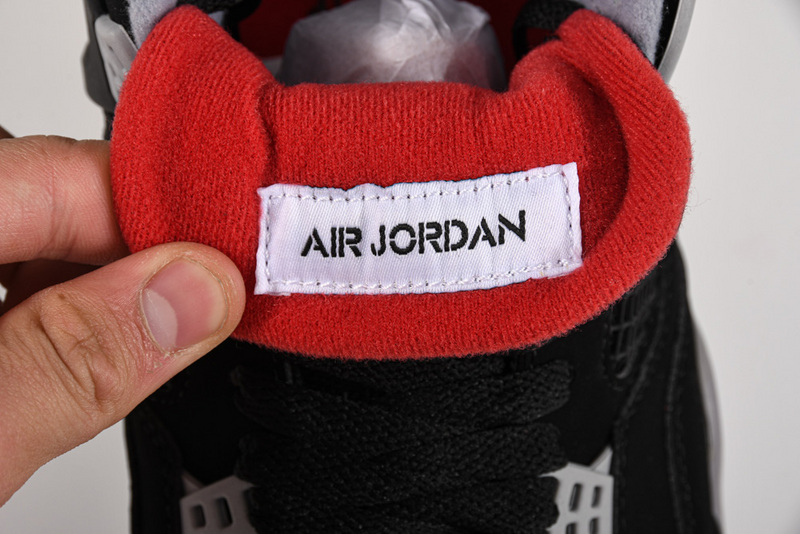 Air Jordan 4 Retro Bred Black/Fire Red-Cement Grey 25