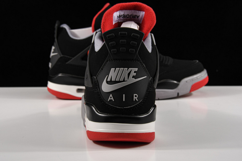 Air Jordan 4 Retro Bred Black/Fire Red-Cement Grey 29