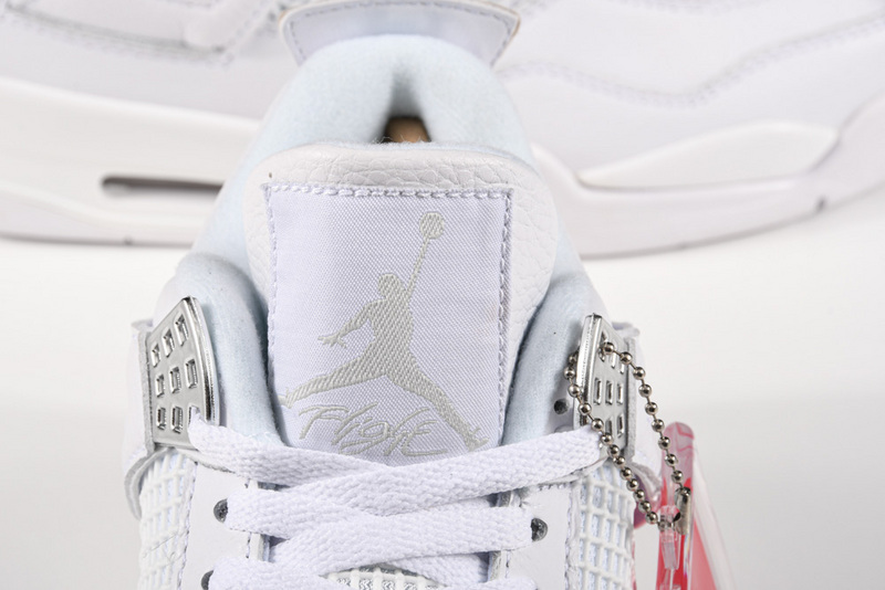 Air Jordan 4 Retro Pure Money White/Metallic Silver 7