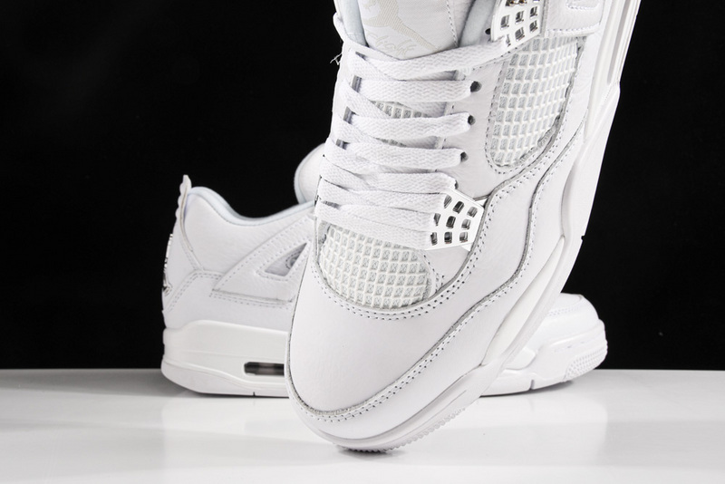 Air Jordan 4 Retro Pure Money White/Metallic Silver 23