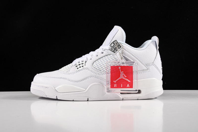 Air Jordan 4 Retro Pure Money White/Metallic Silver 31