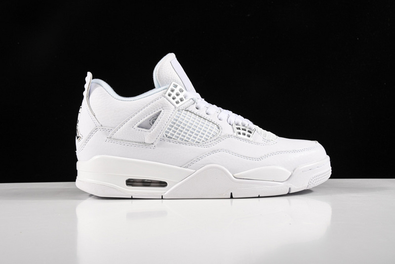 Air Jordan 4 Retro Pure Money White/Metallic Silver 39