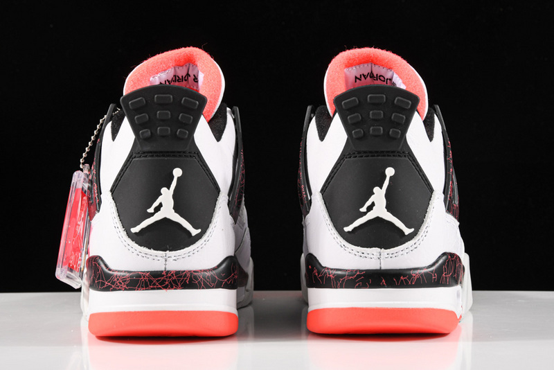 Air Jordan 4 Retro White/Black-Bright Crimson-Pale Citron 23