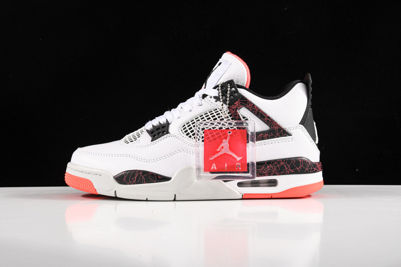 Air Jordan 4 Retro White/Black-Bright Crimson-Pale Citron 35