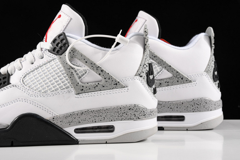 Air Jordan 4 Retro Og Cement White/Fire Red-Black-Tech Grey 3