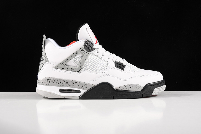 Air Jordan 4 Retro Og Cement White/Fire Red-Black-Tech Grey 13