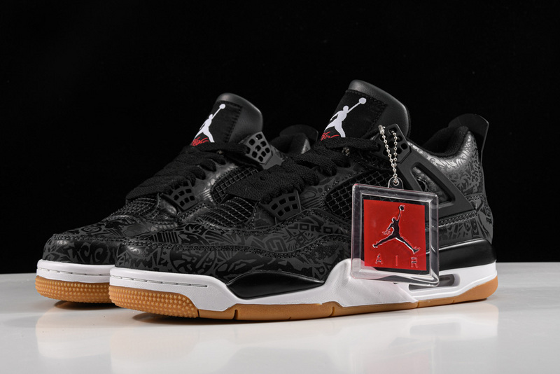 Air Jordan 4 Retro Se Black/White-Gum Light Brown 23