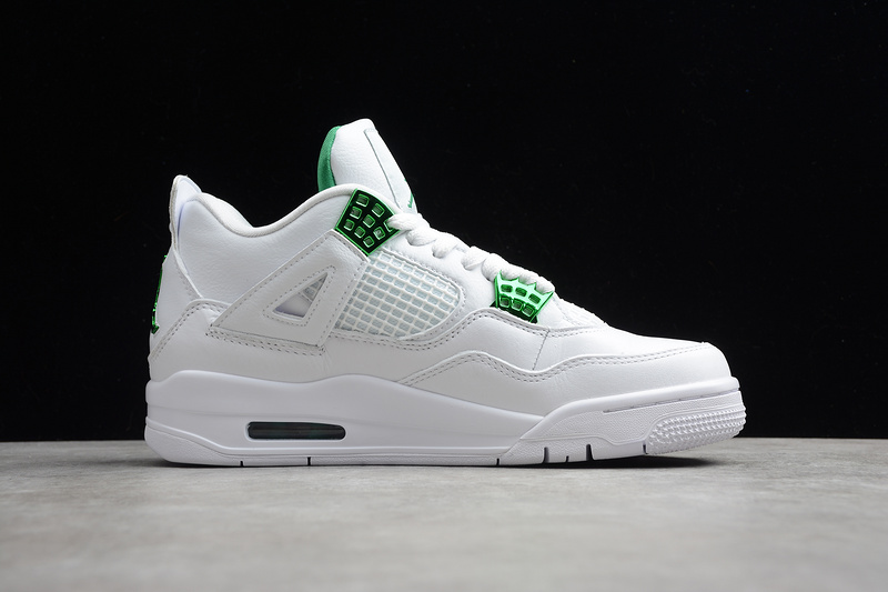 Air Jordan 4 White/Pine Green-Metallic Silver 17