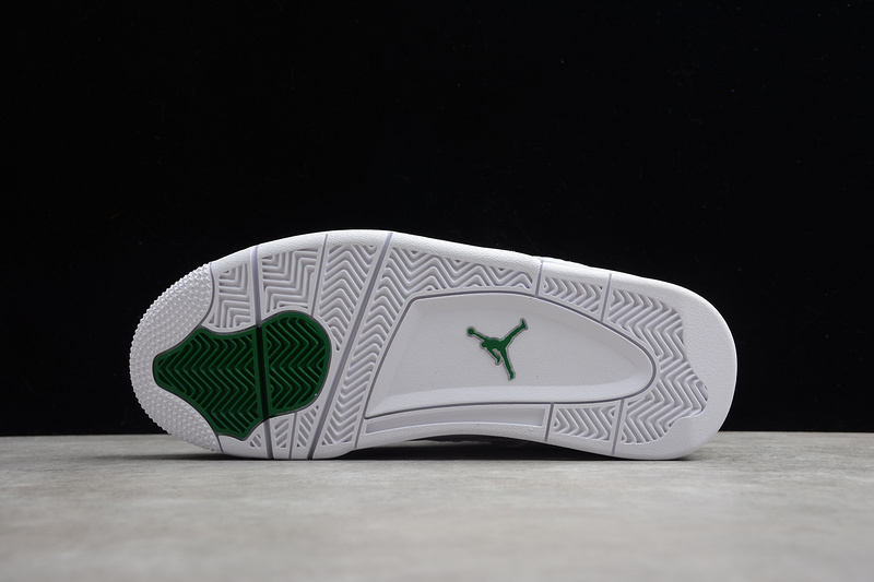 Air Jordan 4 White/Pine Green-Metallic Silver 27