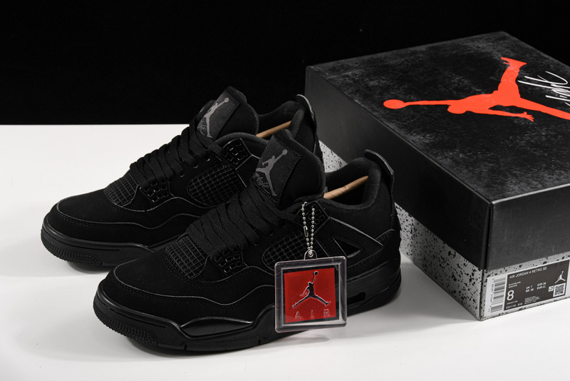 Air Jordan Retro 4 Black Cat Black/Black 27