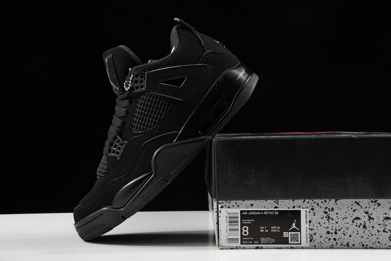 Air Jordan Retro 4 Black Cat Black/Black 33