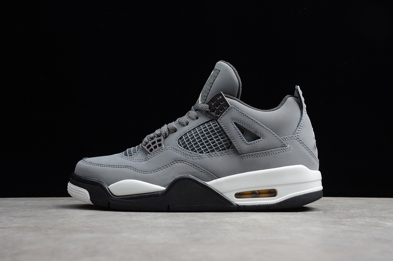 St Air Jordan 4 Retro 2019 Cool Grey/Chrome-Dark/Varsity Maize 23