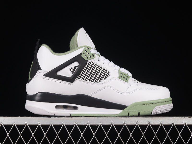 Air Jordan 4 Retro Seafoam White/Oil Green/Dark Ash/Neutral Grey 11