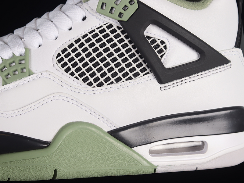 Air Jordan 4 Retro Seafoam White/Oil Green/Dark Ash/Neutral Grey 25