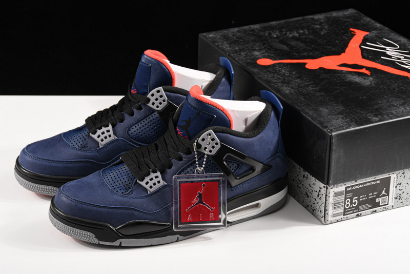 Air Jordan 4 Retro Winter Loyal Blue/White-Habanero Red-Black 5