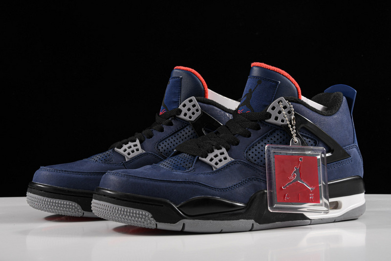 Air Jordan 4 Retro Winter Loyal Blue/White-Habanero Red-Black 31