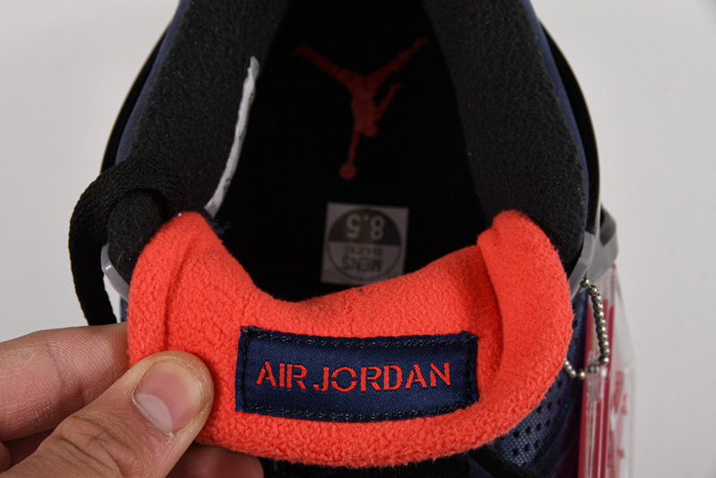 Air Jordan 4 Retro Winter Loyal Blue/White-Habanero Red-Black 35