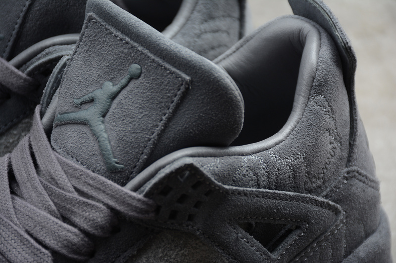 Air Jordan 4 Retro X Kaws Shoes Cool Grey/White 27