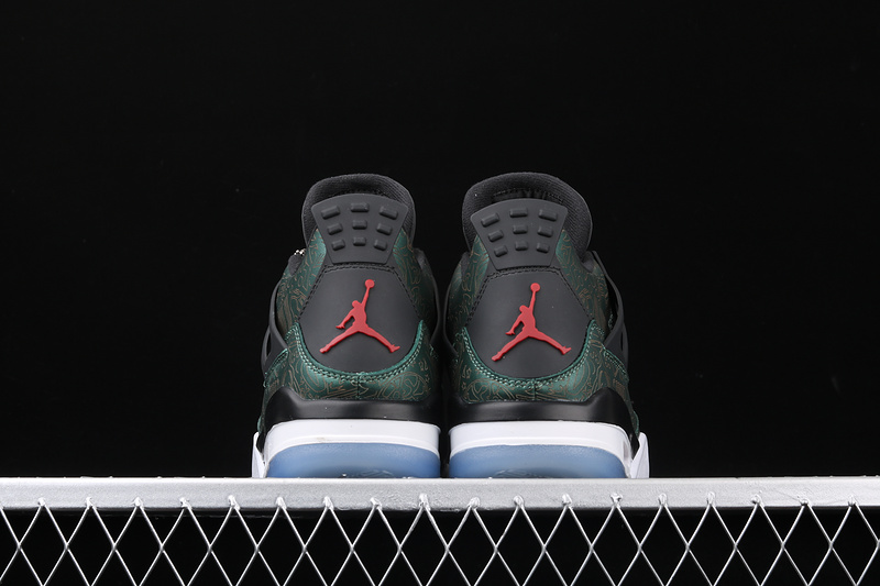 Air Jordan 4 Laser Green/Blaca/White 11