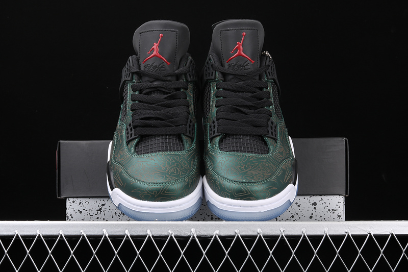 Air Jordan 4 Laser Green/Blaca/White 23