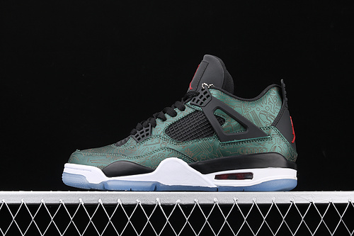 Air Jordan 4 Laser Green/Blaca/White 27