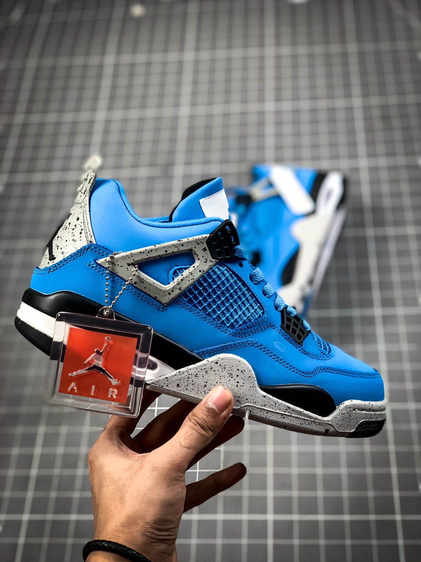 Air Jordan 4 Se University Blue/Tech Grey-White-Black 5