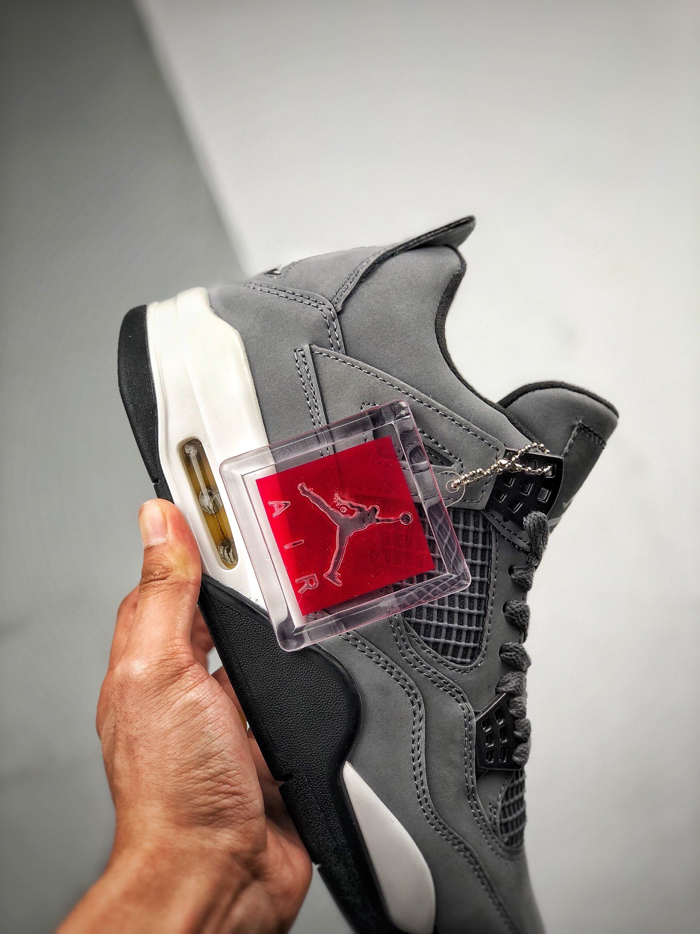 Air Jordan 4 Retro Cool Grey/Dark Charcoal-Varsity Maize 7