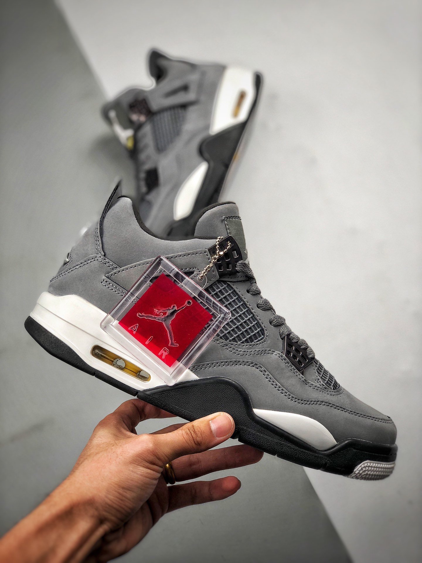 Air Jordan 4 Retro Cool Grey/Dark Charcoal-Varsity Maize 13