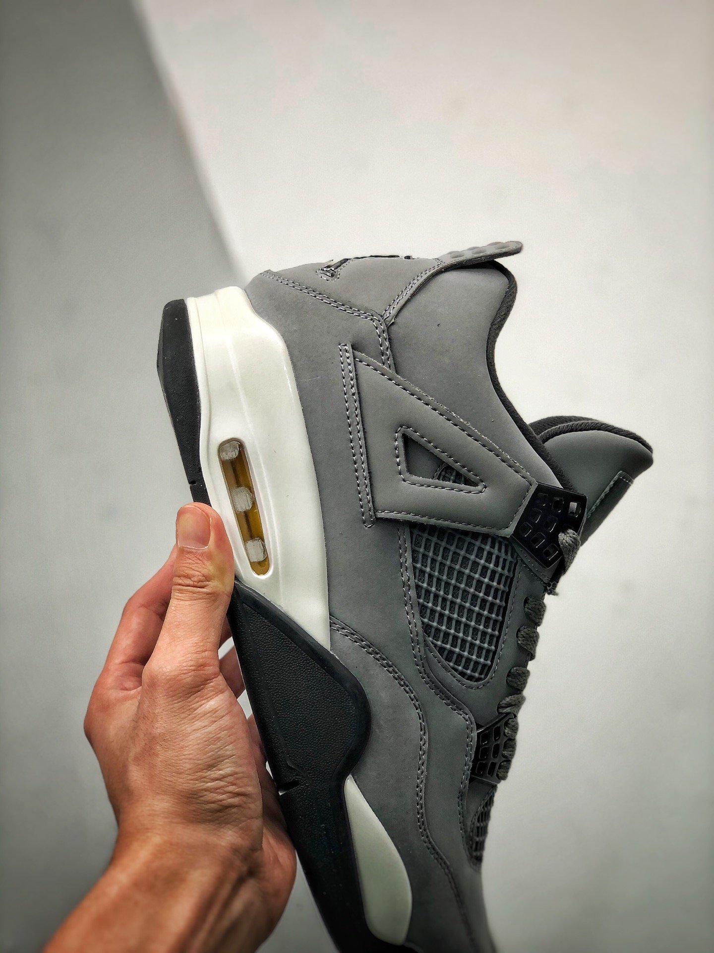 Original Air Jordan 4 Retro 2019 Cool Grey/Chrome-Dark/Varsity Maize 11