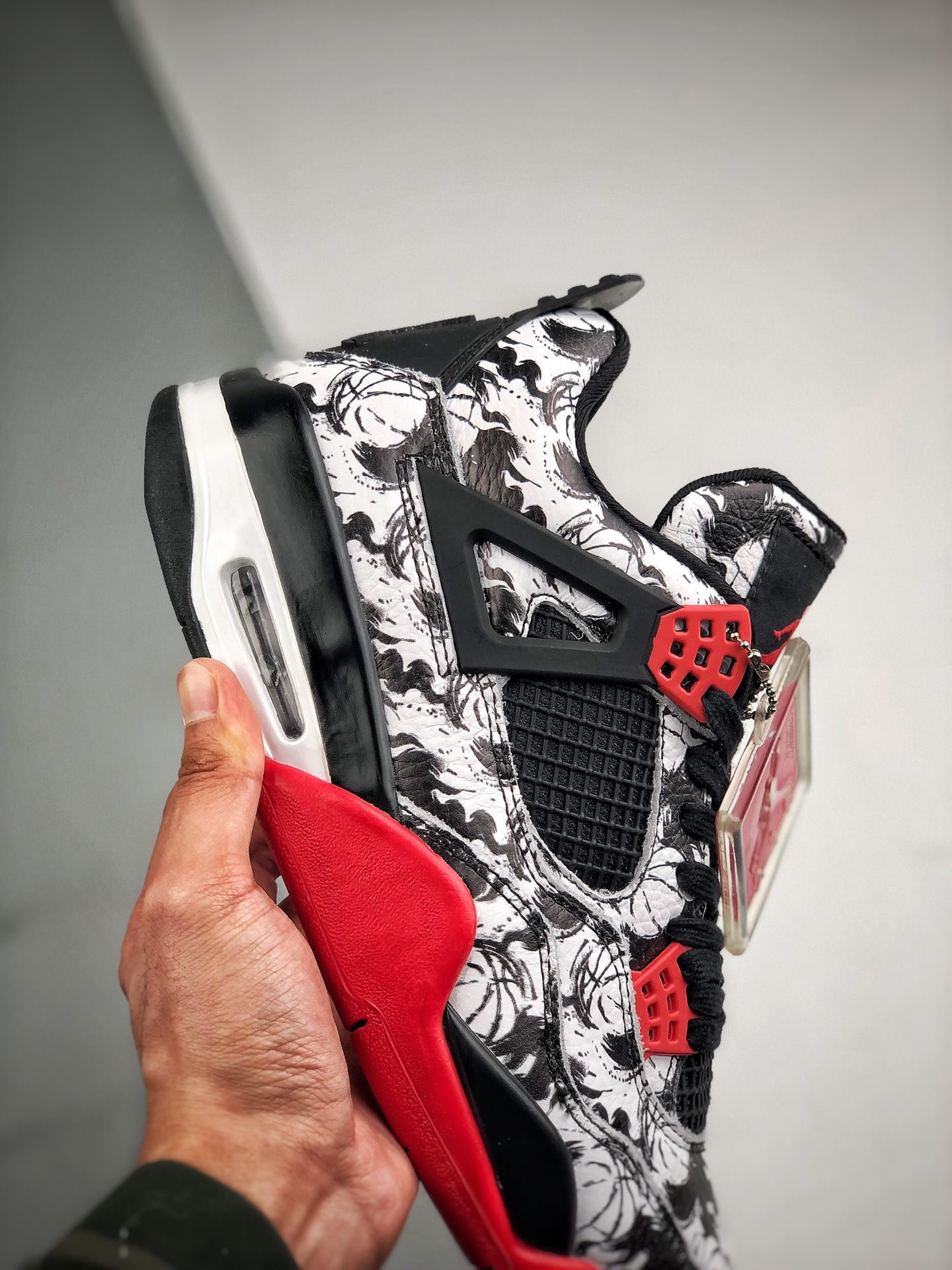 Air Jordan 4 Iv Retro Black/Fire Red-Black-White 11