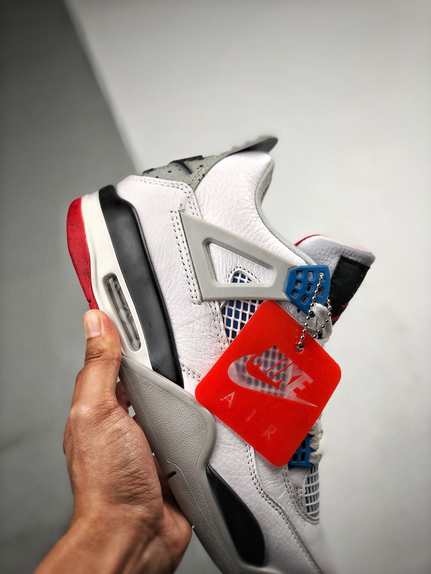 Air Jordan 4 Retro What The White/Blue/Red 5