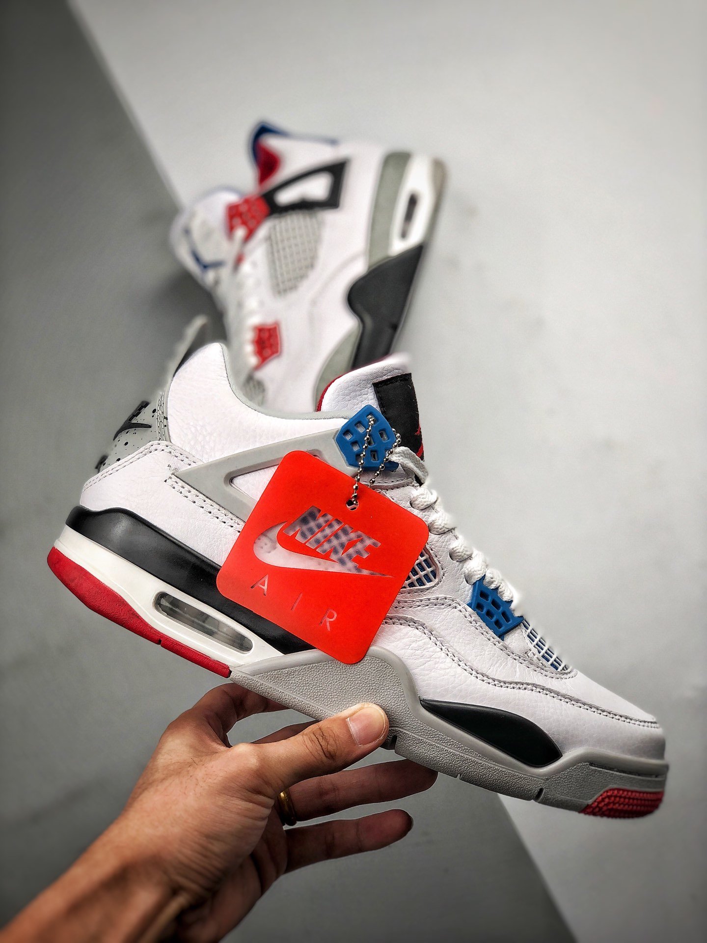 Air Jordan 4 Retro What The White/Blue/Red 7