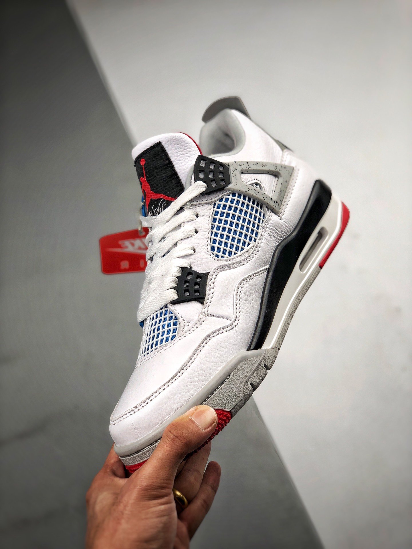 Air Jordan 4 Retro What The White/Blue/Red 11