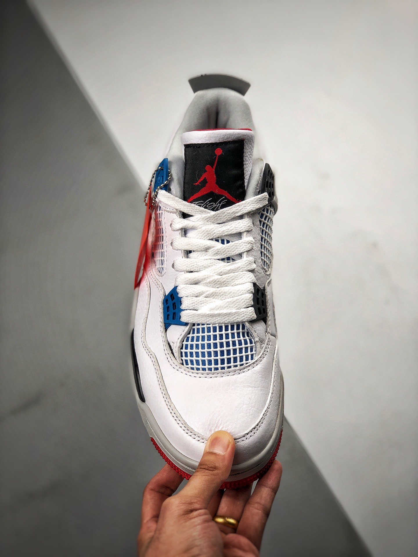 Air Jordan 4 Retro What The White/Blue/Red 13