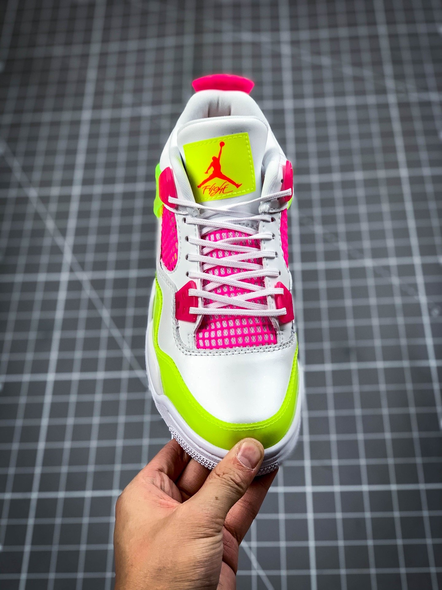 Air Jordan 4 Retro Gs White/Lemon Venom/Pink Blast 5