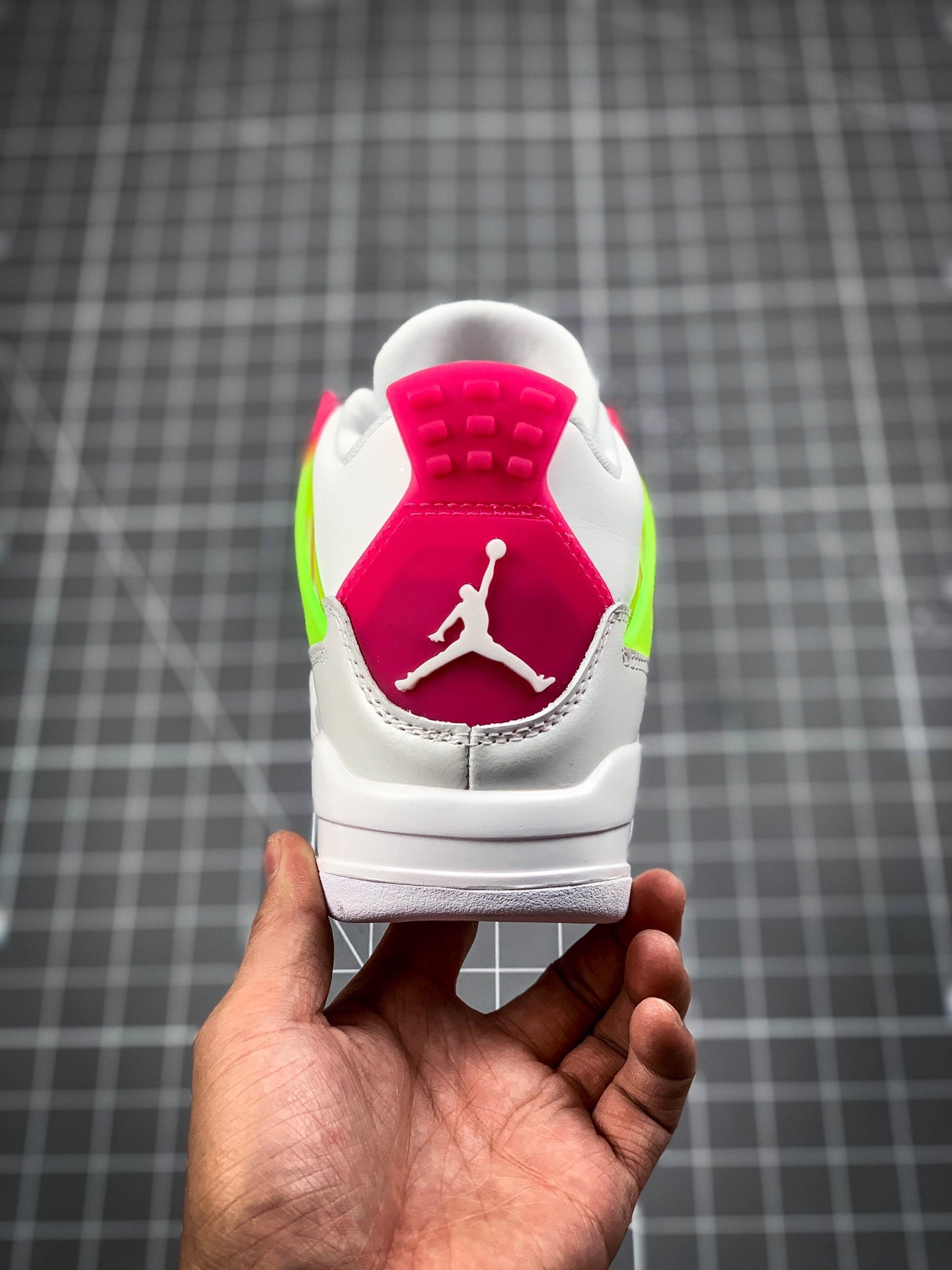 Air Jordan 4 Retro Gs White/Lemon Venom/Pink Blast 15