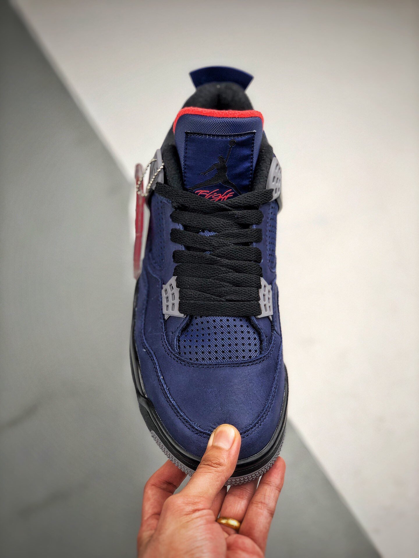 Air Jordan 4 Wntr Winterized Loyal Blue/White-Habanero Red 5