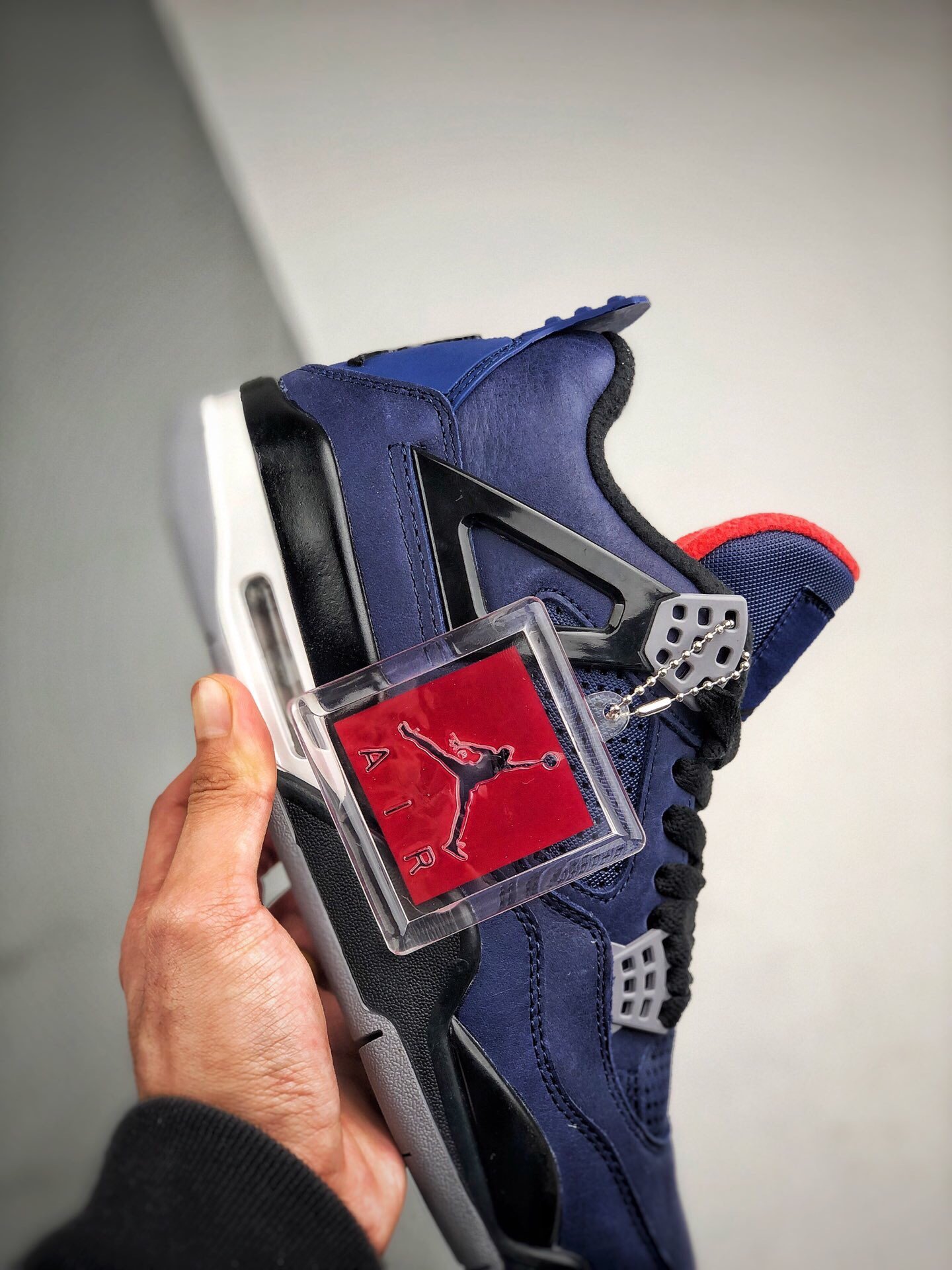 Air Jordan 4 Wntr Winterized Loyal Blue/White-Habanero Red 13