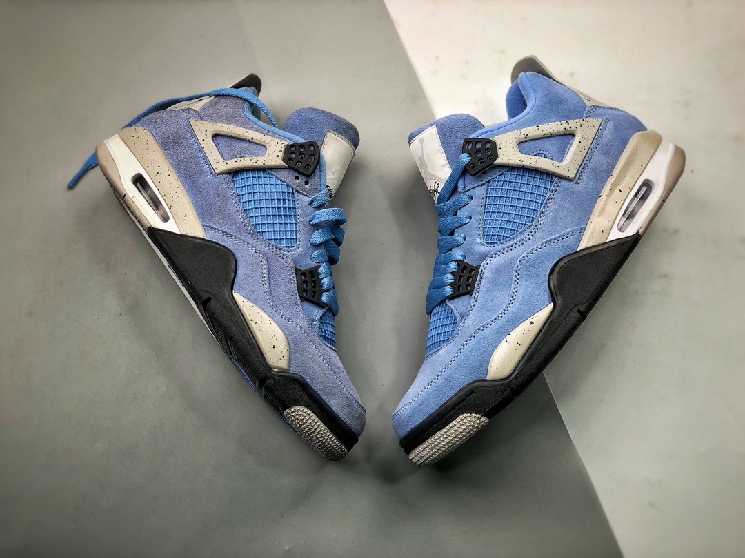 Air Jordan 4 Retro University Blue/Tech Grey/White/Black 43