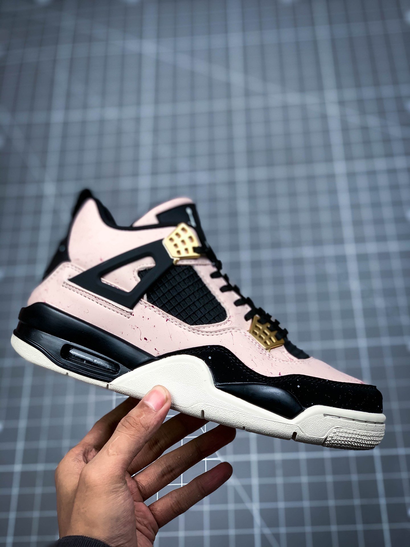 Air Jordan 4 Retro Silt Red Splatter Black/Phantom-Volt 3