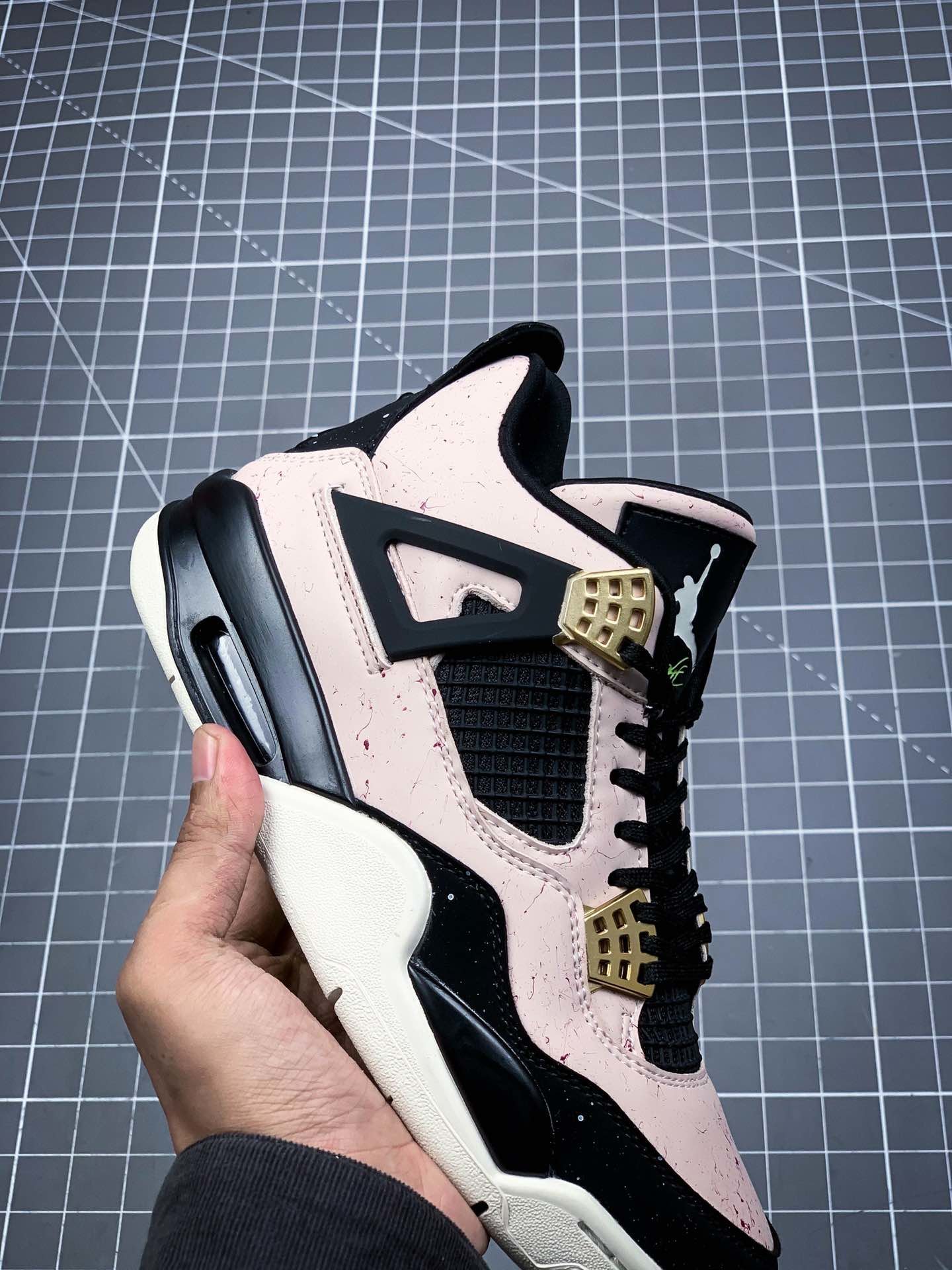 Air Jordan 4 Retro Silt Red Splatter Black/Phantom-Volt 17