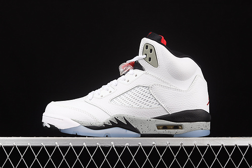 Air Jordan 5 Retro White Cement White/University Red-Black-Metallic Silver 15