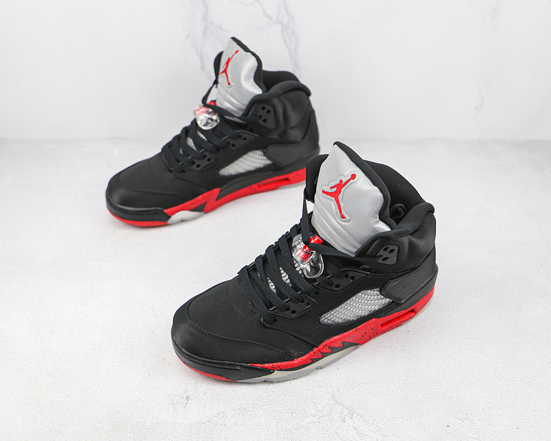 Air Jordan 5 Retro Satin Bred Black/University Red 11