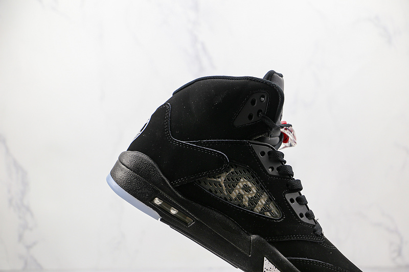 Paris Saint-Germain X Air Jordan 5 Retro Black/Black-Red 19