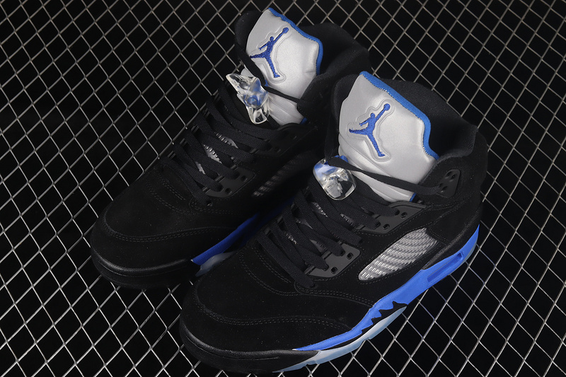 Air Jordan 5 Retro Black/Racer Blue/Reflective Silver 27