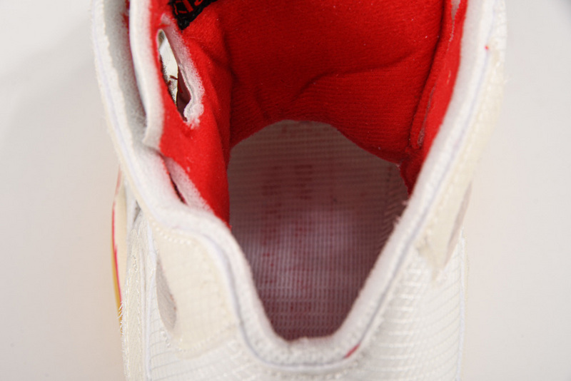 Ow X Air Jordan 5 White/Fire Red 43