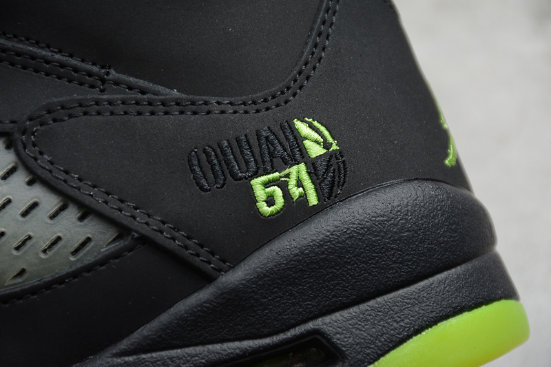 Gz Air Jordan 5 Retro Og Quai 54 Black/Fluorescent Green 27