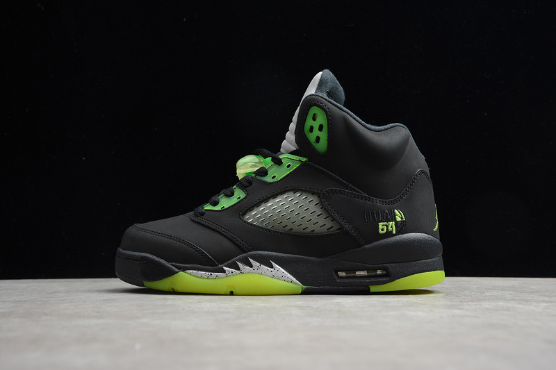 Gz Air Jordan 5 Retro Og Quai 54 Black/Fluorescent Green 31