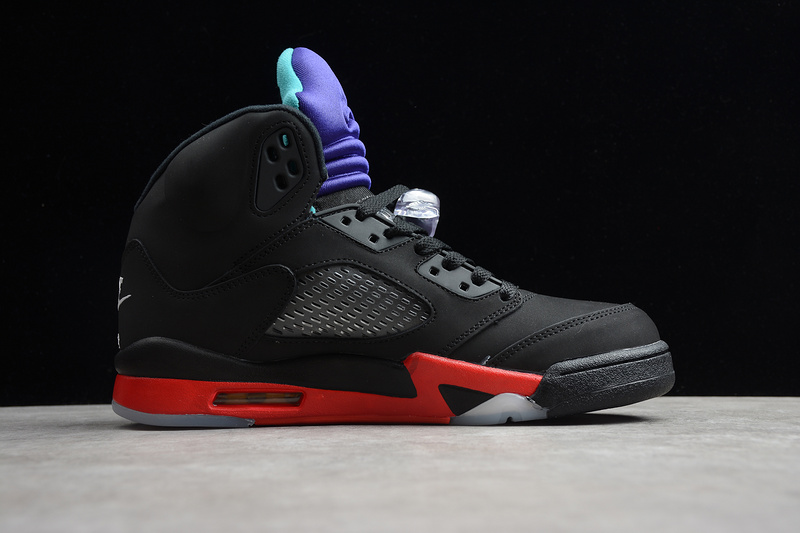 Gz Air Jordan 5 Top 3 Black/Fire Red-Grape Ice-New Emerald 15