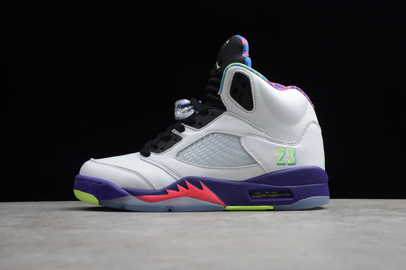 Gz Air Jordan 5 Retro Alternate Bel-Air White/Black/Purple 3